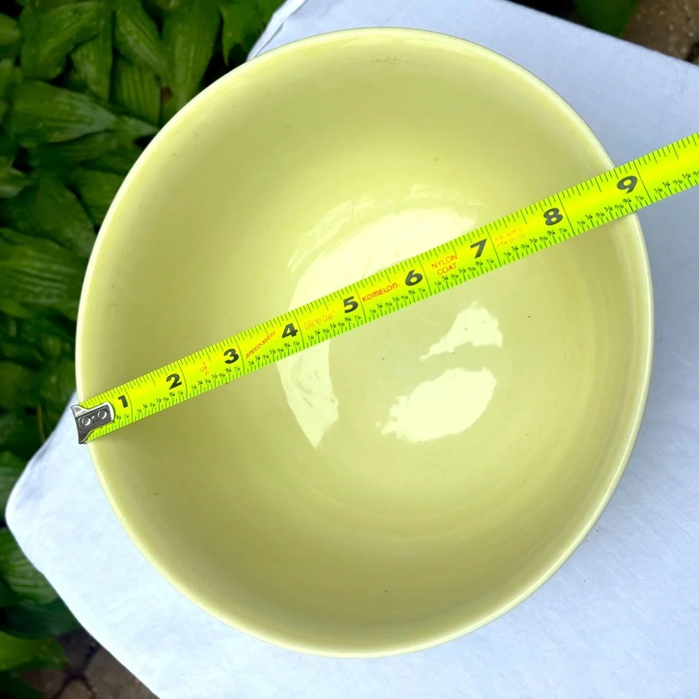 Vintage Large Ceramic Mixing Bowl Yellow